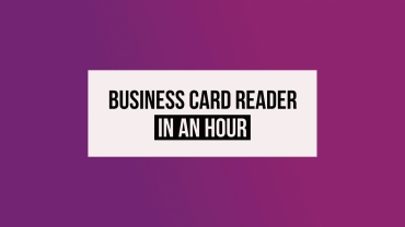 Business Card Reader in an Hour (17.10.2019)