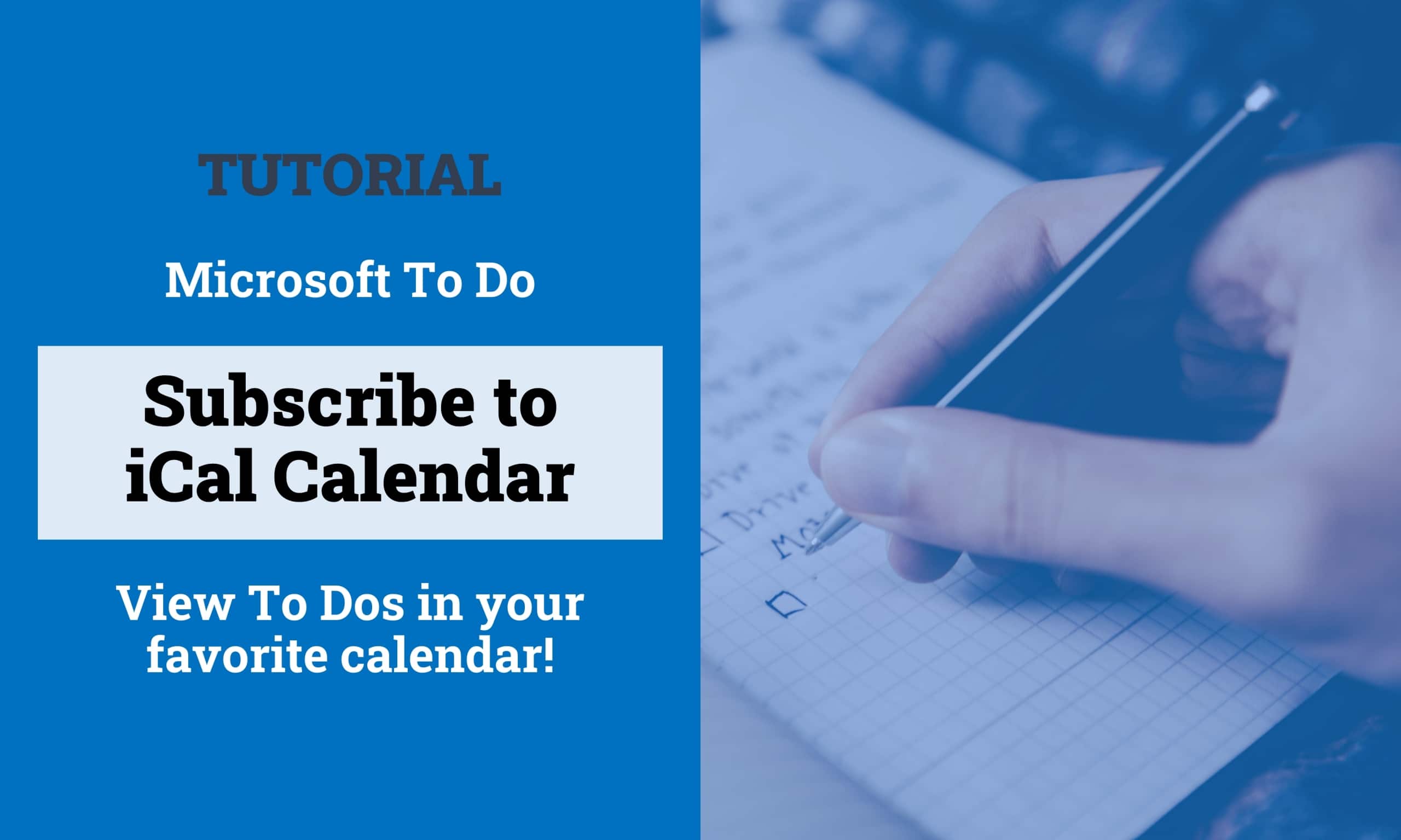 Subscribe Microsoft ToDo Outlook Tasks ICal ICS Titelbild scaled