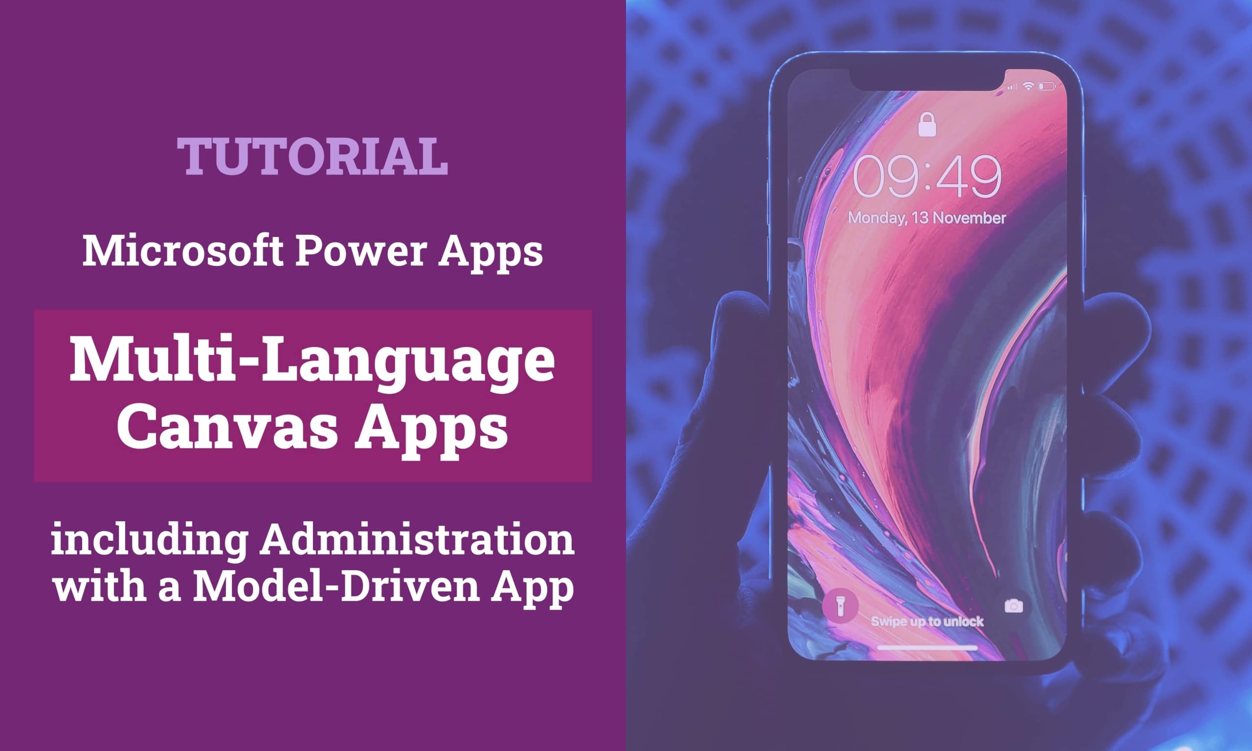 Microsoft Power Apps Canvas Apps Multi Language Titelbild scaled